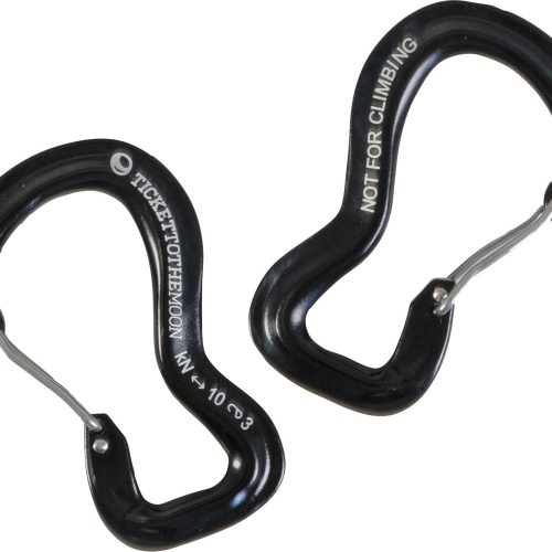 Ticket to the Moon Aluminium 10kN Aluminium Karabiner 2 Stück - Hängematten