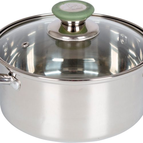 Bo-Camp Elan Edelstahl Kochtopf 16 x 8 cm 1,6 Liter - Camping-Töpfe