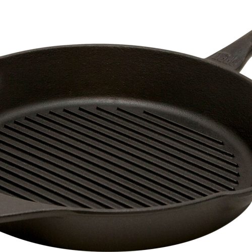 Petromax GP30 Gusseisen Grill-Feuerpfanne mit Stiel 30 cm - Camping Pfannen & Woks