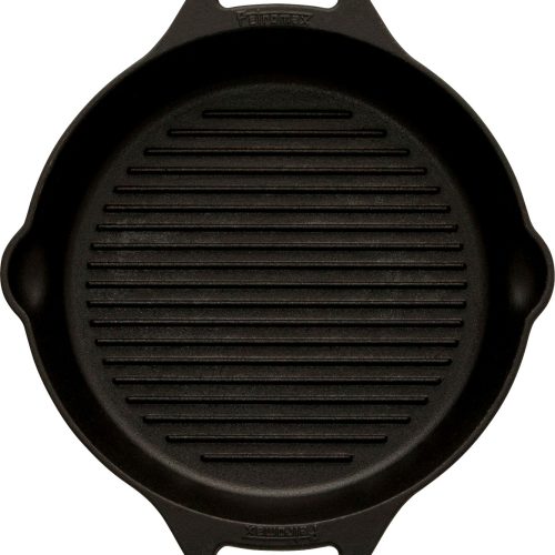 Petromax GP30h Gusseisen Grill-Feuerpfanne mit zwei Henkeln 30 cm - Grillroste, Pfannen und Platten