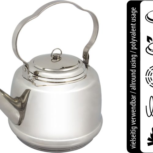 Petromax Edelstahl Teekessel 3 Liter - Wasserkessel