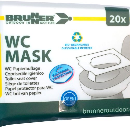 Brunner WC Mask Papierauflage für Campingtoiletten 20 Stück - Verbrauchsartikel Bad