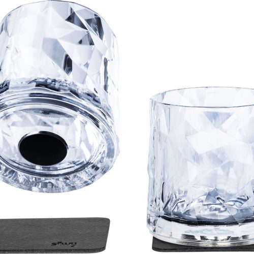 silwy® Magnet-Tumbler-Kunststoffgläser 2 Stk. Transparent (250 ml) - Gläser