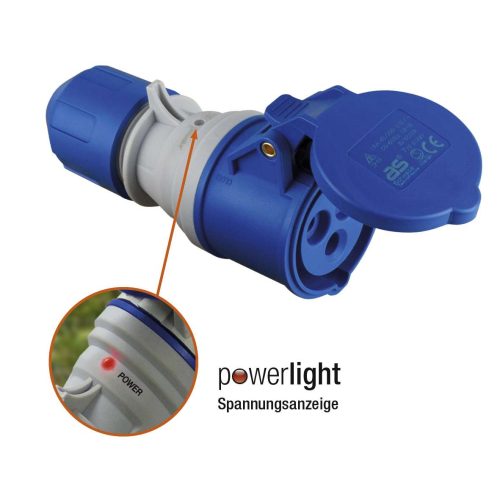 AS-Schwabe Powerlight CEE Kupplung mit Klappdeckel - CEE-Stecker & -Adapter