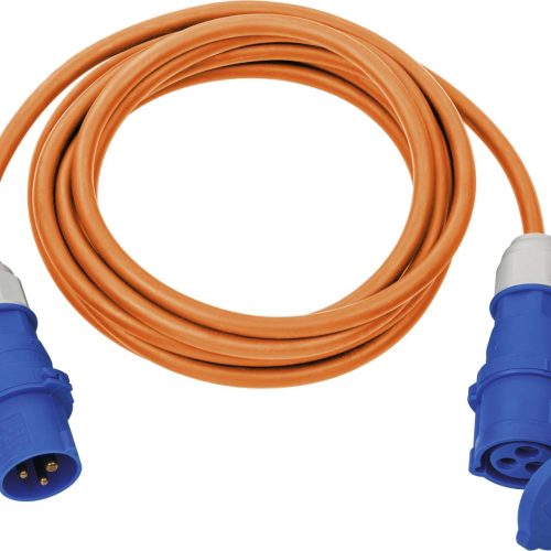 Brennenstuhl Caravan Verlängerungskabel Stecker und Kupplung orange 5m - CEE-Kabel