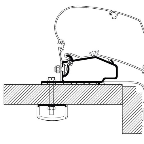 Thule Adapter Swift Escape 2017 - Markisenadapter