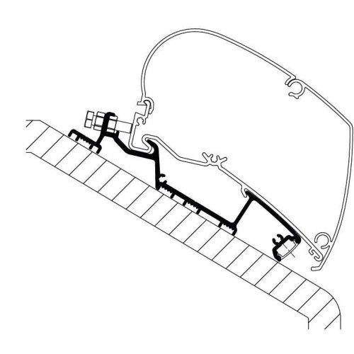 Thule Adapter Niesmann Smove Model 6.9B/Q - Markisenadapter