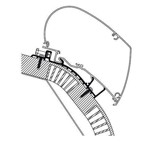 Thule Carthago C-Line ≥ 2014 - Markisenadapter