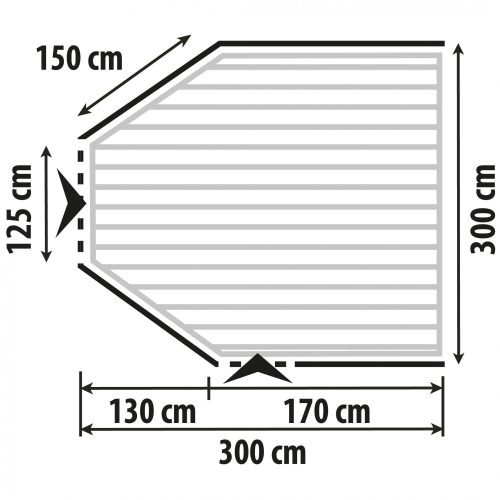 Berger Bodenwanne für Garda Air - Vorzeltteppich & Zeltboden