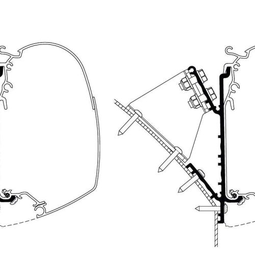 Thule Markisenadapter Knaus Deseo 3,5m - Markisenadapter