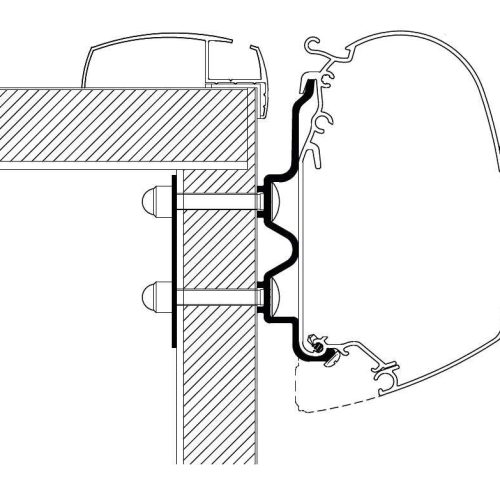 Thule Markisenadapter Hobby Optima Ontour  - Markisenadapter