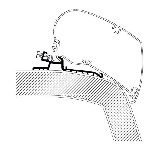 Thule Markisenadapter Hymer SX 6,0m - Markisenadapter