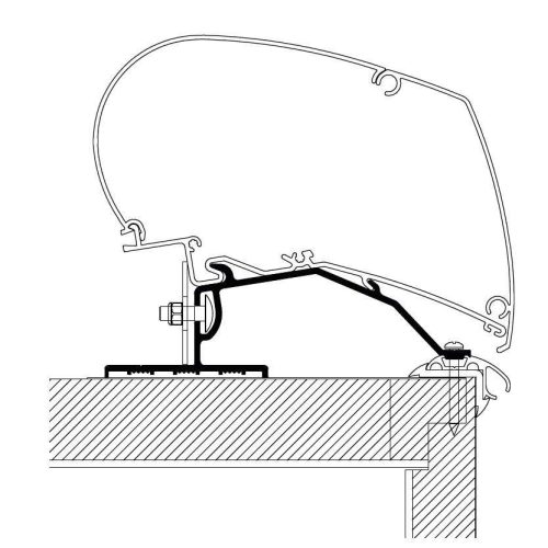 Thule Markisenadapter Caravan 5,5m - Markisenadapter
