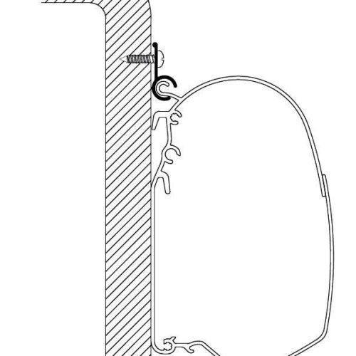 Thule Markisenadapter Caravan Rail 20 x 3,0m - Markisenadapter