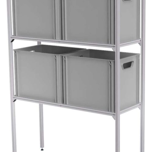 SYS-RACK Regal-System  Aluminium für Heckgarage 85 x 31 x 130 cm - Transportieren & Befestigen