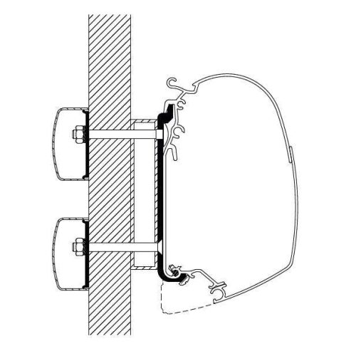 Thule Markisenadapter Dethleffs Globebus 3,5m - Markisenadapter