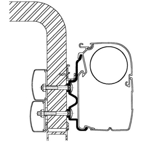 Thule Hymer Markisen-Adapter 2016 5,0m - Markisenadapter