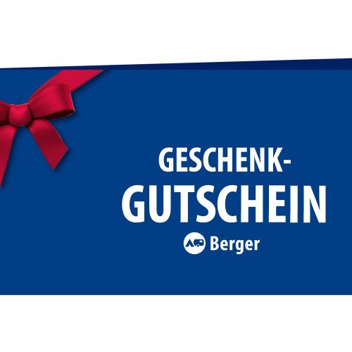 150,- Euro Berger Geschenkgutschein -