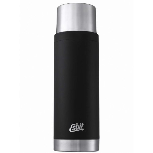 Esbit Sculptor Edelstahl Isolierflasche 1 Liter Schwarz - Isolierflaschen & Isobehälter