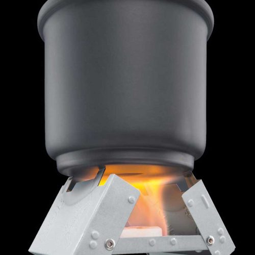 Esbit Taschenkocher mit Windschutzfunktion inkl. 6 x 14 g Trockenbrennstoff-Tabletten - Taschenkocher