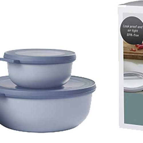 Mepal Cirqula Multischüssel Set 3 teilig rund 350 / 750  / 1250 ml - Lebensmittelbehälter / Vorratsdosen