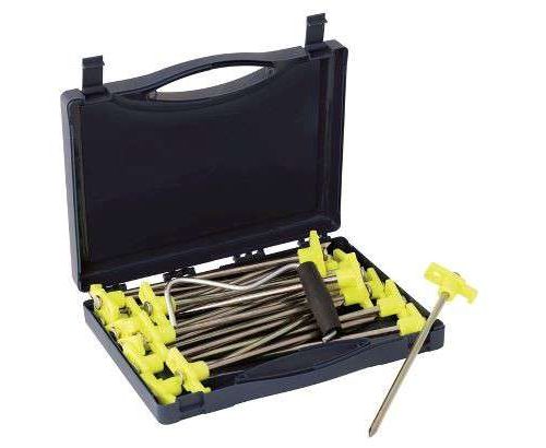 Outwell Stahlherig Box luminous green - Zeltheringe & Abspannmaterial
