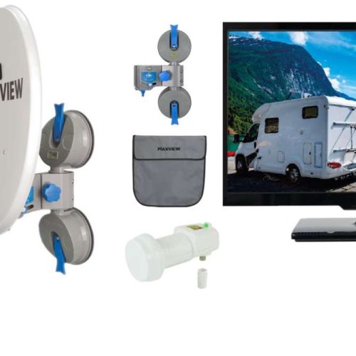 Easyfind Maxview / Falcon Pro TV Camping Set 19 Zoll SAT Anlage inklusive LED TV - Camping-Sat-Anlagen