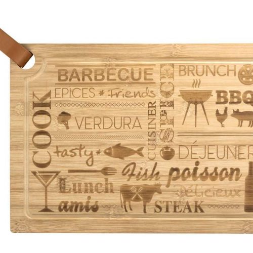 Wenko Steakbrett 39,5 x 28 cm Bambus - Schneidebretter