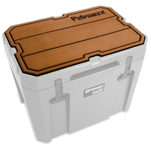 Petromax Haft-Auflage für Kühlbox kx25 braun mit Linien  - Kühlboxen-Zubehör