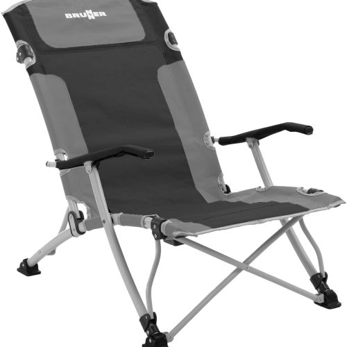Brunner Bula XL Strandstuhl schwarz/grau - Strandstühle