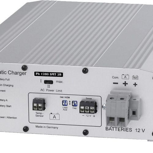 Votronic Vollautomatisches Batterie-Ladegerät Pb 1280 SMT 2B mit 2 Ladeausgängen 12 V / 80 A - Batterie-Ladegeräte