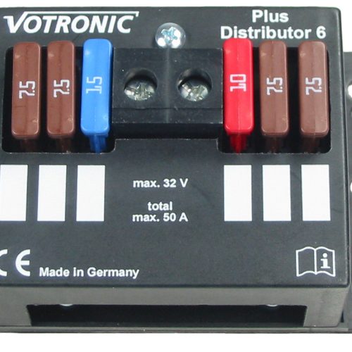 Votronic Plus-Distributor 6 Stromkreisverteiler 90 x 38 x 60 mm - Wechselrichter & Spannungswandler
