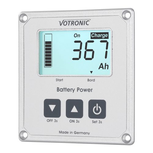 Votronic LCD-Batterie-Computer 100 S mit Smart-Shunt und Masseband 25 mm² - Batteriecomputer & Anzeigepanele