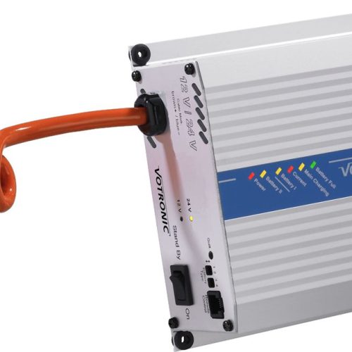 Votronic VAC 1224-16 Station Automatisches Ladegerät mit 5m Spiralkabel - Batterie-Ladegeräte