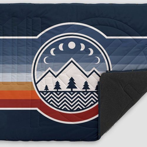Voited Fleece Outdoor Camping Fleecedecke camp vibes two - Decken