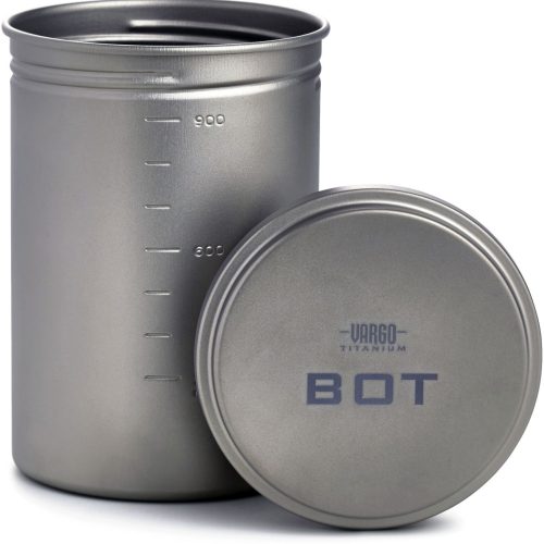 Vargo BOT Bottle Pot Titan 2 in 1 Trinkflasche und Topf 1 Liter - Lebensmittelbehälter / Vorratsdosen