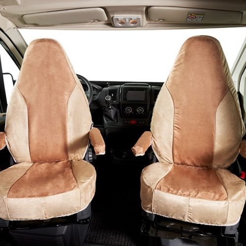 Hindermann Schonbezug 1 Stück für Originalsitz Fiat Ducato beige/sand - Halter, Fächer & Praktisches