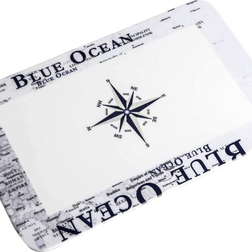 Brunner Blue Ocean Schneidebrett 23,5 x 14,5 cm weiß - Schneidebretter