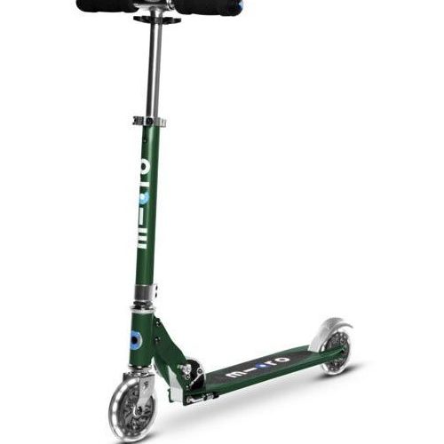 Micro Sprite LED klappbarer Aluminium Scooter mit LED-Rollen Wald Grün - Outdoor Mobilität