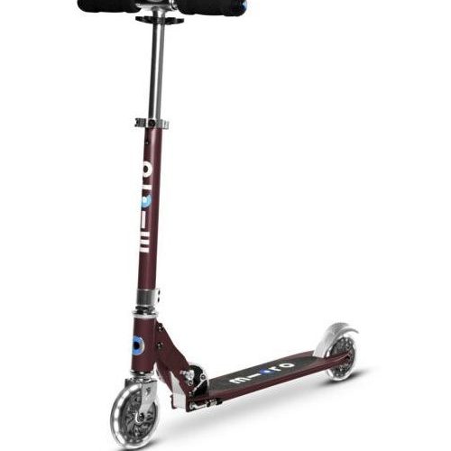 Micro Sprite LED klappbarer Aluminium Scooter mit LED-Rollen Autumn Rot - Outdoor Mobilität