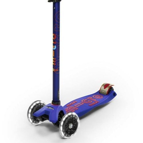 Micro Maxi Deluxe LED Kinder Kickboard Blau - Outdoor Mobilität