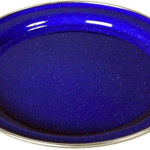 Origin Outdoors Emaille Teller 26 cm flach blau  - Teller