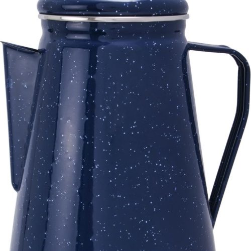 Origin Outdoors Emaille Kaffeekanne 1,8 Liter blau  - Kaffeemaschinen & Wasserkocher
