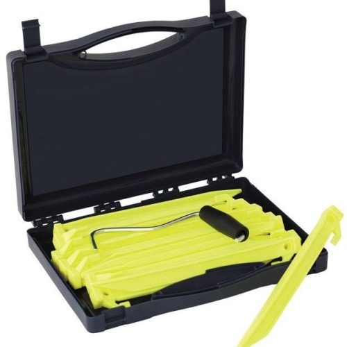 Outwell Guyline Hering Box luminous green - Zeltheringe & Abspannmaterial