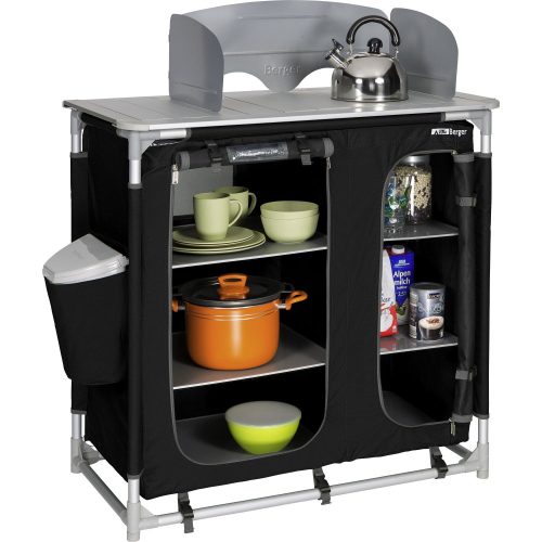 Berger Küchenbox Premium II schwarz - Campingküchen