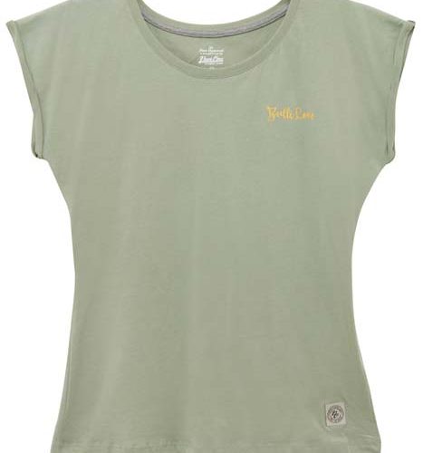 Van One Bulli Beach Damenshirt olive XL - Damenshirts, -blusen & -pullover von Van One Classic Cars