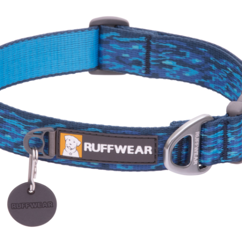 Ruffwear Flat Out Hundehalsband 51 - 66 cm oceanic distortion  - Hundezubehör