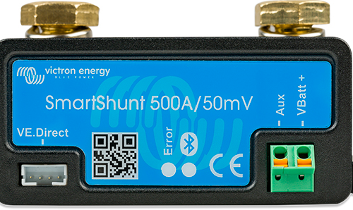 Victron SmartShunt Batteriewächter 500 A / 50 mV - Batteriecomputer & Anzeigepanele von Victron Energy