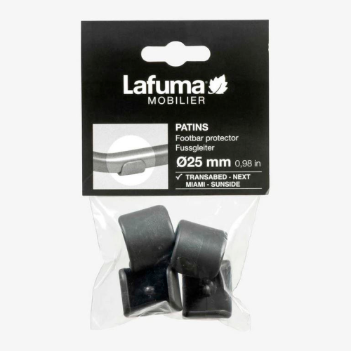 Fußschoner für Relaxliege RT2 Ø 25 mm 4 Stück Anthrazit - Möbelzubehör von Lafuma