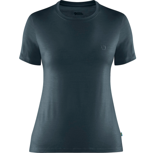Fjällräven Abisko Wool Damenshirt dunkelblau XL - Damenshirts, -blusen & -pullover